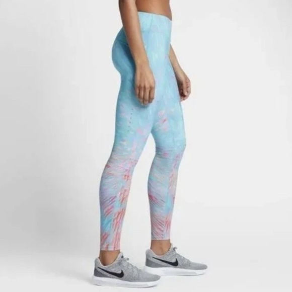 Women’s Nike Epic Lux Leggings Pants Pink Blue Multicolor Dri-fit Size Small - Picture 8 of 8